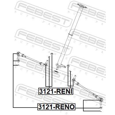 FEBEST 3121-RENI Vorderachse für HONDA