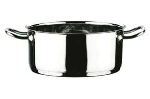 Briconess Roestvrijstalen pan met twee handgrepen, diameter: 18 cm