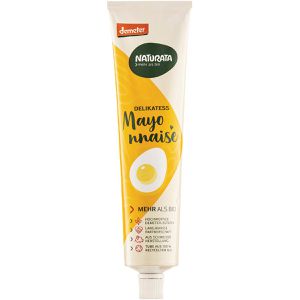 Naturata Mayonnaise Delikatess, 80% Fettgehalt, demeter, BIO, glutenfrei, in der Tube, 185 ml