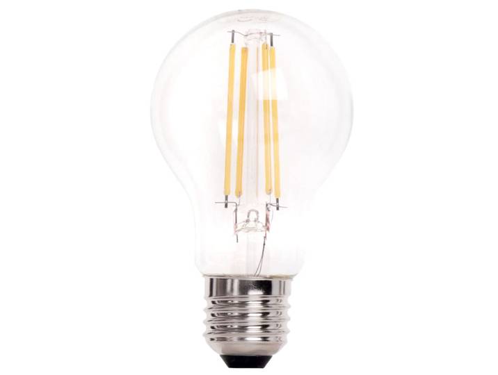 Glühbirne: LED E27 60W, klar, warmweiß