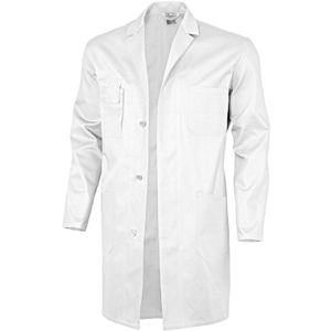 Qualitex Arbeitskittel Basic BW 240 Unisex, weiß, lange Ärmel, Größe 64