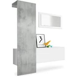 GARDEROBE Carlton Paneel in Beton Oxid Optik