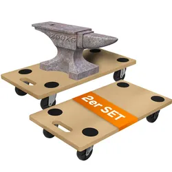 TroniTechnik® Rollbrett TT-RB 02 SET (2 Stück) Transportroller rutschfest je 200 kg Tragfähigkeit,Möbel Transporthilfe für Umzug   Transport Rollbrett für Umzug & Werkstätten