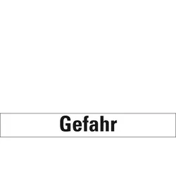 Aufkleber I Signalwort Gefahr, Folie, selbstklebend, 37x15mm, 30/Bogen, GHS-Verordnung