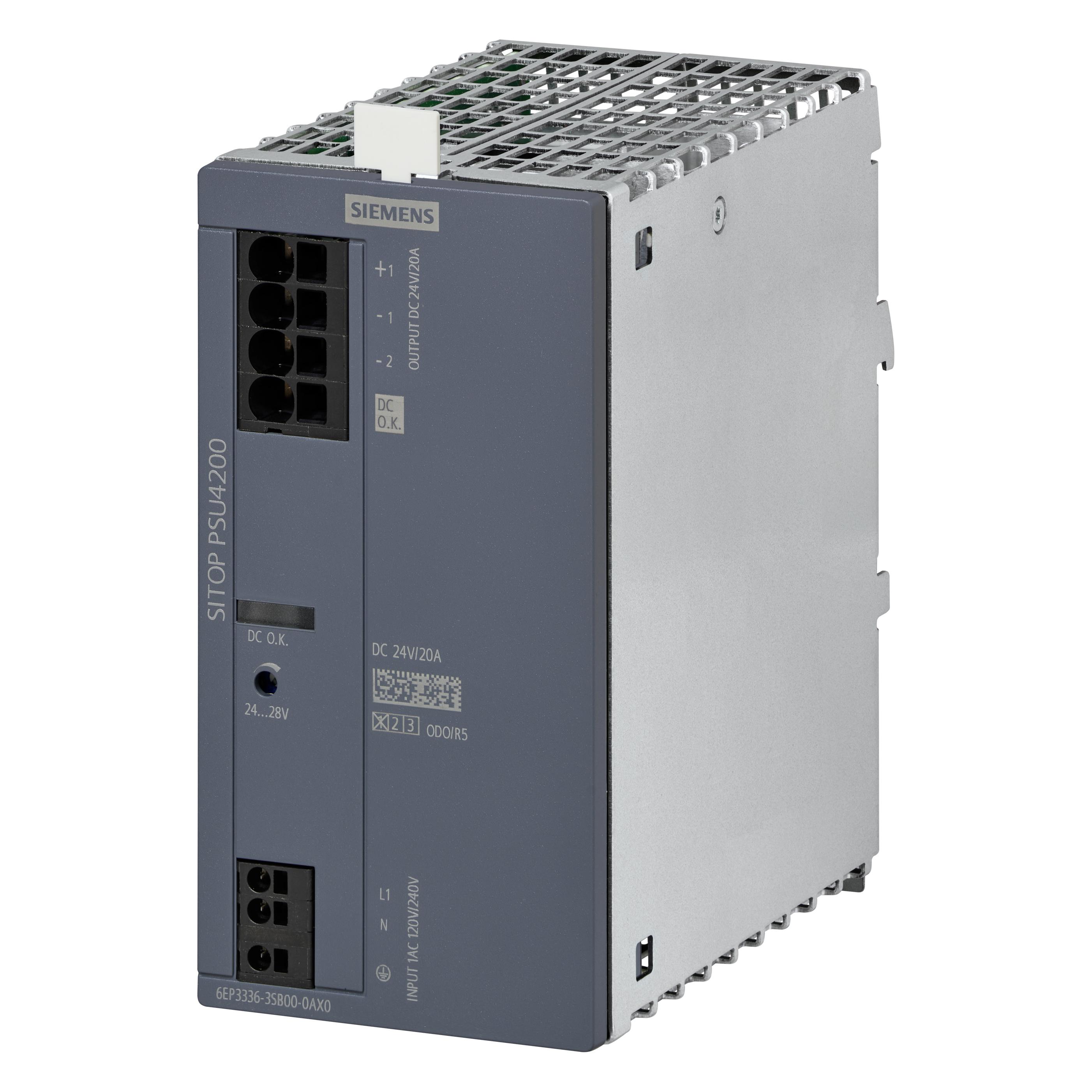 Siemens 6EP3336-3SB00-0AX0 SITOP PSU4200 Stromversorgung 1phasig DC 24V/20A (6EP33363SB000AX0)