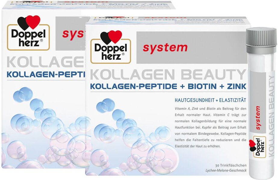 Doppelherz® system Kollagen Beauty Doppelpack Trinkampullen 2x30 St 2x30 St Trinkampullen
