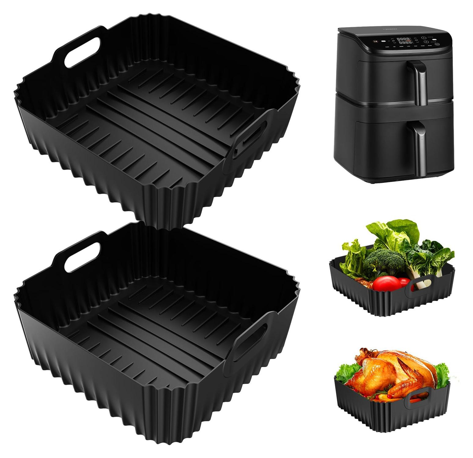 Dripio Siliconen vorm voor heteluchtfriteuses, accessoires voor Cosori Turbo Tower