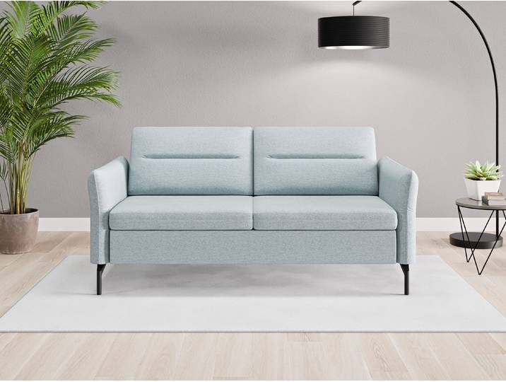 Einzelsofa Rio - Blau (Pastellblau) - Feiner Strukturstoff