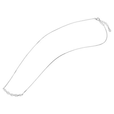 Kette ohne Anhänger ADELIA´S "Halskette mit Anhänger – aus 925 Silber", silber, Halsketten, Damen, 45cm, Silber 925 (Sterlingsilber), Ideal als Geschenk – dezent und elegant