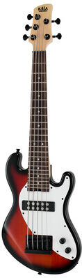 Kala U-Bass Solid Body 5-String TB Tobacco Burst Hochglanz