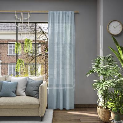 Vorhang NEUTEX FOR YOU "Libre" Gr. 1, blau, B:142cm H:245cm, Jacquard, Polyester, Gardinen