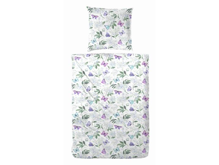 Bettwäsche PRIMERA Primera Renforce-Bettwäsche Tuffy , blau, B/L: 155cm x 220cm, 1 Stk., 1 Stk., Renforcé, B/L: 80cm x 80cm, 2 Stk., Renforcé, Obermaterial: 100% Baumwolle, Bettwäsche, Bettwäsche, mit süssen Schmetterlingen