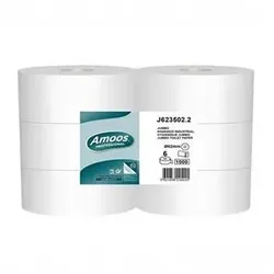 Toilettenpapier (Jumbo) 350mts 2Fls Amoos 6un