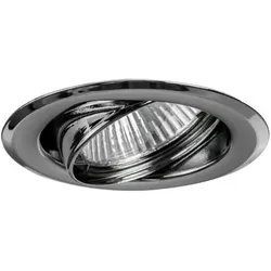 Brumberg 01-71018 NV-Einbaustrahler 50W GX5,3 Eisen schwenkbar chrom Sprengring