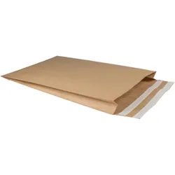 Mailmedia, Versandtasche + Luftpolstertasche, E-Commerce Faltenversandtasche, Grösse XL aus recyceltem Kraftpapier, 110 g/qm, FSC-zertifiziert (150 Stk.)
