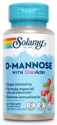 Solaray D-Mannose Cranactin 60 Capsules