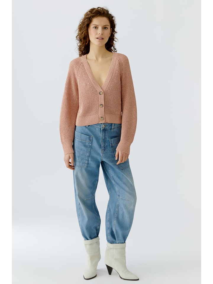 Oui Cardigan in Rosa - 44