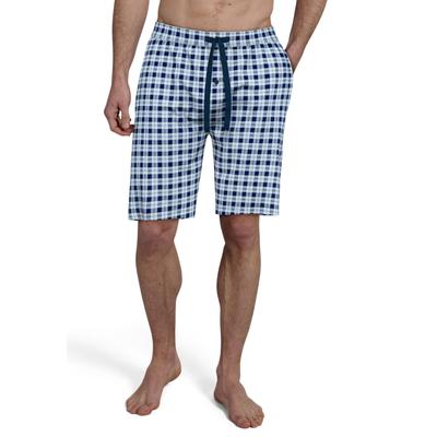 Bermudas TOM TAILOR "Kilkenny", Herren, Gr. 48S, N-Gr, blau, Popeline, Obermaterial: 100% Baumwolle, kniefrei, Hosen Bermudas, Bindeband, Seitentaschen, locker, bequem, atmungsaktiv, elastisch