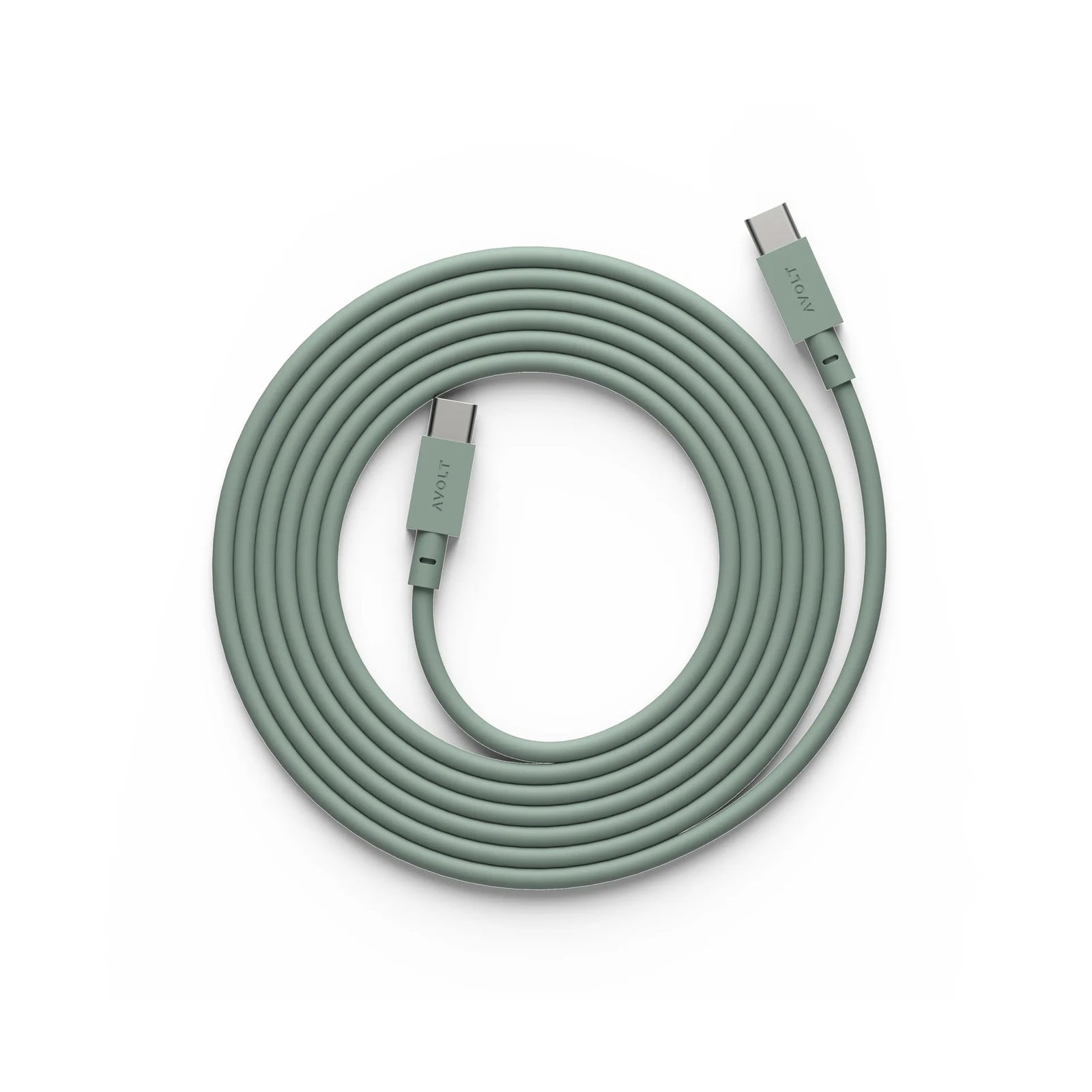 Avolt USB-C naar USB-C oplaadkabel 2 m Oak green