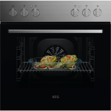 AEG OU5AE10CM Einbau-Herd kochfeldgebunden 60cm Edelstahl AntifingerPrint 8Heizarten