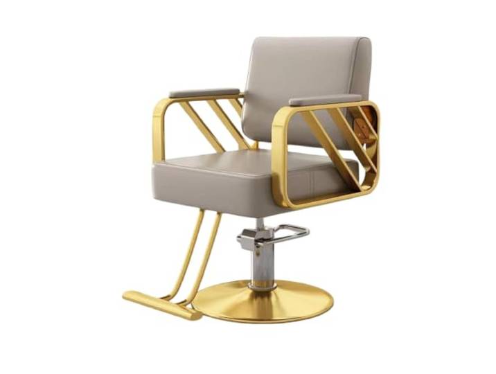 Hydraulischer Friseurstuhl, Salonstuhl mit Fußstütze, um 360° drehbar Multifunktionaler Stuhl für Styling und Haarwäsche – geeignet für Friseure, Barbiere sowie Beauty-, Tattoo(E)