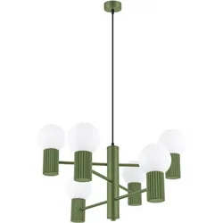 Sollux Kronleuchter HALO 6 olivgrün