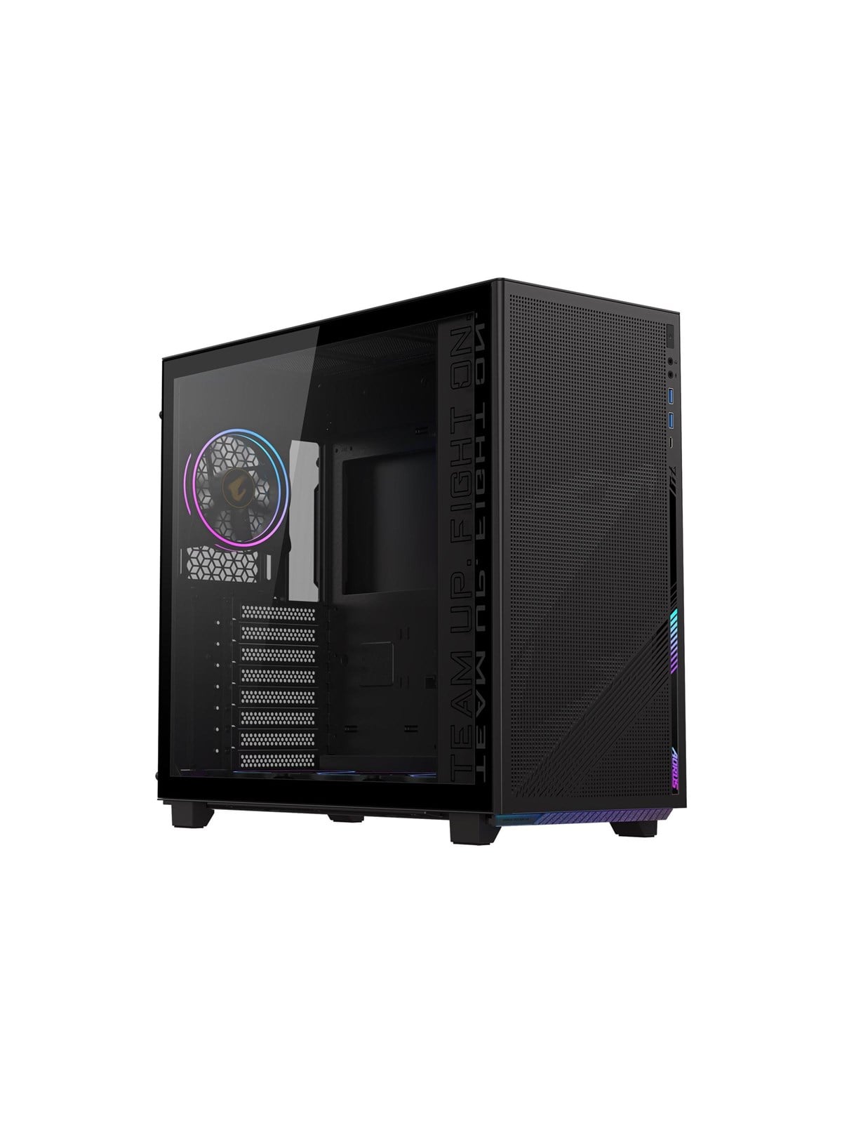 GIGABYTE AORUS C400 GLASS - Gehäuse - Tower - Schwarz