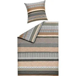 Bettwäsche FELICE Flanell (BL 135x200 cm) - braun - BL 135x200 cm