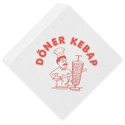 Papierbeutel Kebap 16 x 16 cm