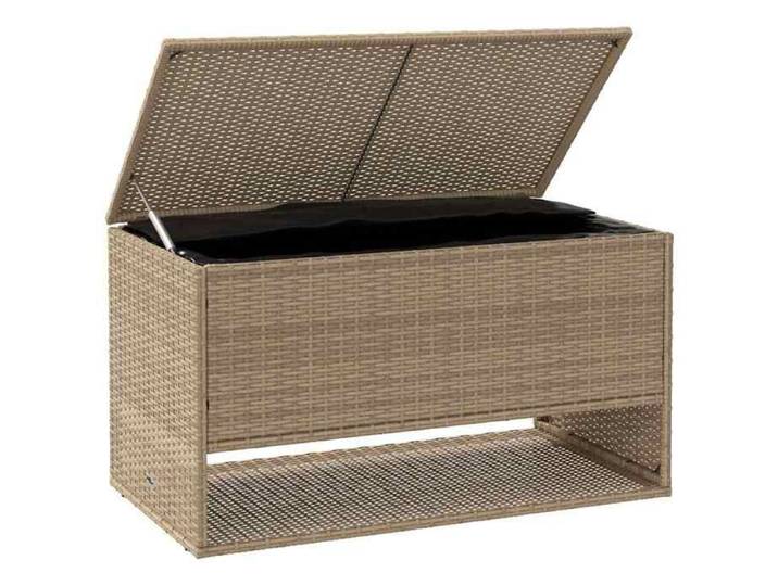 En Promotion Boîte à coussins d'extérieur- ABOTT@ Coffre d'extérieur - Charge 100kg - beige 100x55x55 5cm polyrotin B5565569
