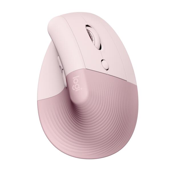 Logitech Lift ergonomische vertikale Maus für Rechtshänder (kabellos, pink) 910-006478