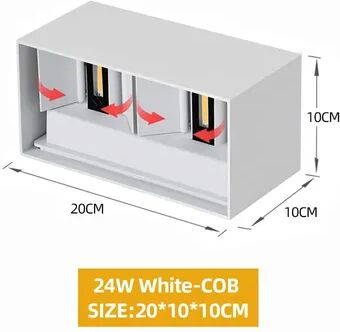 Multisell Products Hub Garden Lights Living Room, Interior Wall Light Porch, Street Stairs Lighting For Home Decor white Light 6000k 24w White cobs
