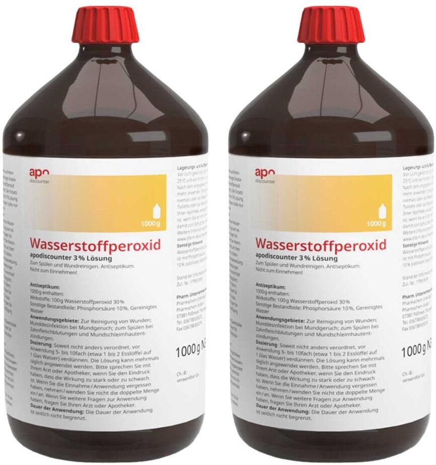 Wasserstoffperoxid Lösung 3% 1000 g (1L) von apodiscounter