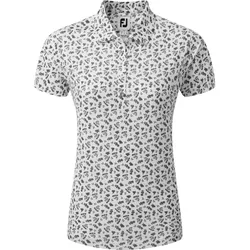 FootJoy Polo Floral, weiss/schwarz