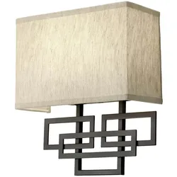 Elstead Lighting, Wandleuchte, Lanza Wandleuchte E14 2-fach Ölgeriebene Bronze