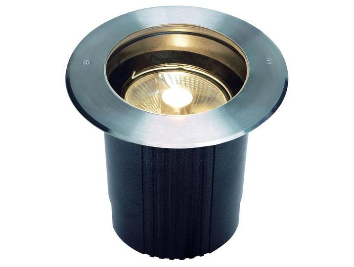 SLV Dasar 229230 Recessed floor light GU10 HV halogen 75 W Stainless steel