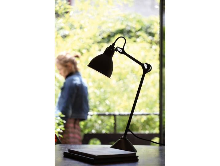 Lampe Gras 205 Tischleuchte, schwarz/schwarz – DCW - Arbeitszimmer / Büro - Metall