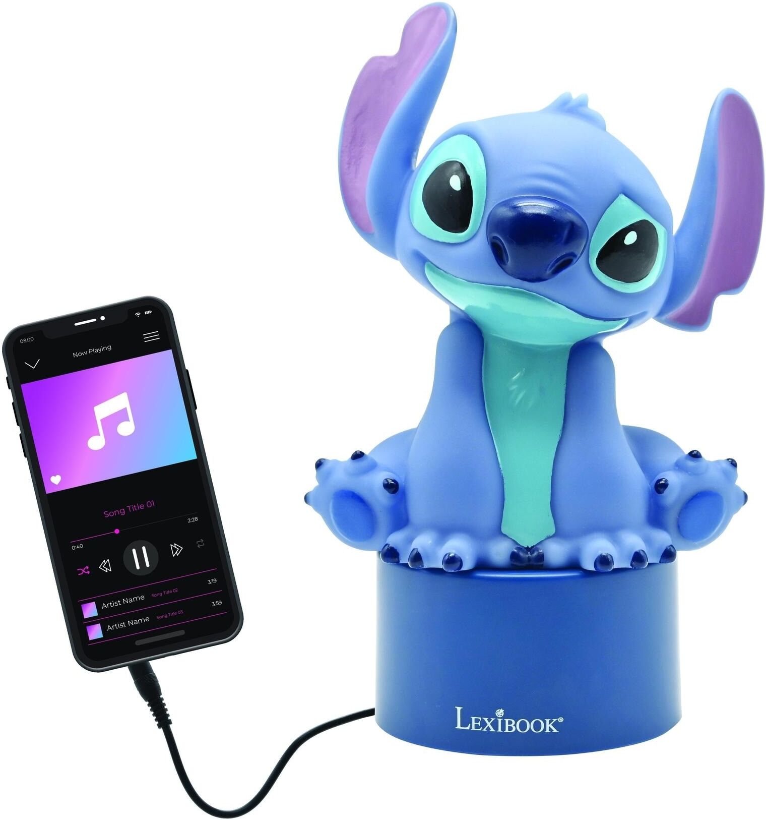 Nachtlicht LEXIBOOK "Stitch", Baby, blau, Leuchten Nachtlicht blau Einheitsgröße