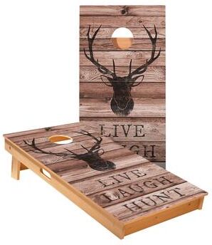 Skip's Garage Live Laugh Hunt Cornhole Boards