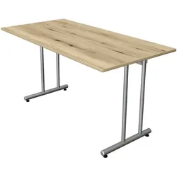 Kerkmann Schreibtisch »Smart Office« 140/70 cm C-Fuß braun, 140x75x70 cm