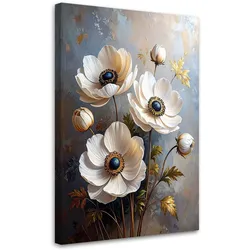 BILDER, Beigefarbene Anemonen Blumen Pflanzen Natur
