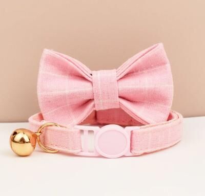 Uplift Essentials Adjustable Breakaway Bowknot Cat Collar With Safety Choke Prevention style 3 s