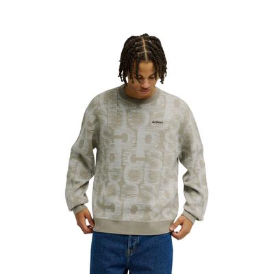Strickpullover DC SHOES "DC Blitxed", Herren, Gr. S, beige (dc blitxed high rise), Obermaterial: 100% Modacryl., Pullover Strickpullover
