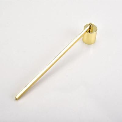 Inspired Living Premium Candle Snuffer Stainless Steel Candle Extinguisher With Long Handle Bell Design sb081 mzt gold