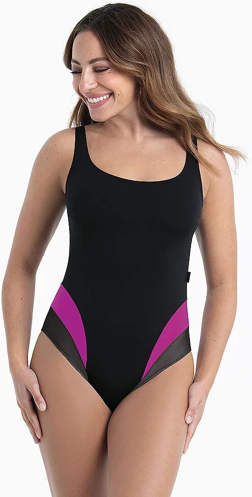 ANITA Damen Badeanzug Seashell Elina schwarz   46B W