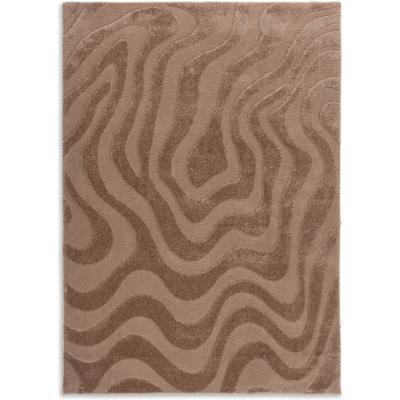 Teppich "Blaze 251", braun, B:200cm H:28mm L:300cm, Polyester, SCHÖNER WOHNEN-KOLLEKTION, Teppiche, Teppich, Indoor, pflegeleicht, verschiedene Formen, Hoch Tief Struktur