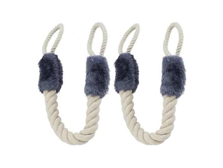 Türkordel Klemmschutz 2er-Set Creme-Grau