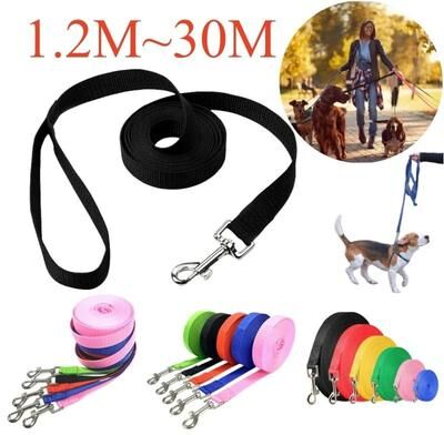 Uplift Essentials High Tensile Extended Training Lead Industrial Grade Nylon Tracking Rope For Dogs blue 3m(10ft)