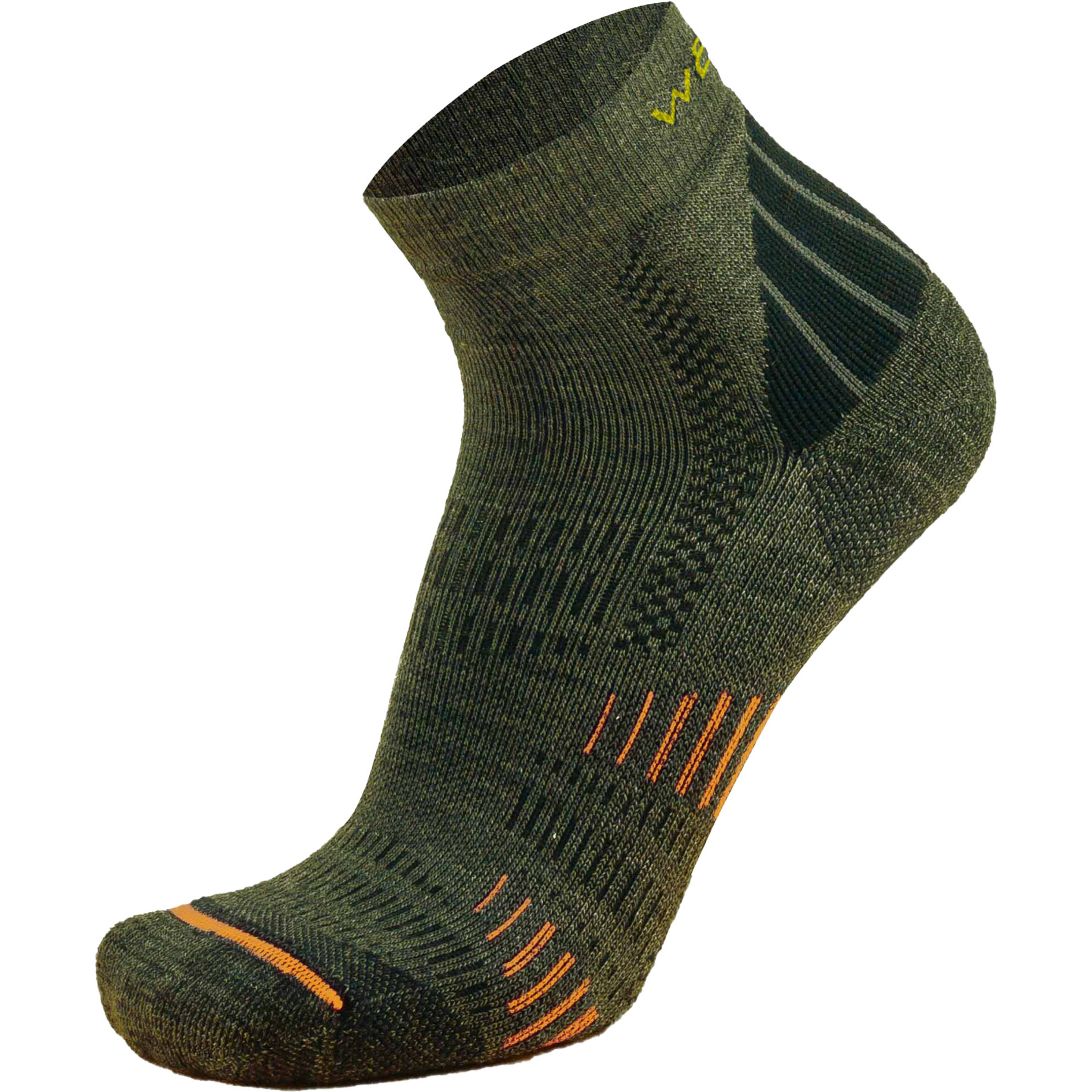 Wapiti Trek S05 Mid Wandersocken oliv Größe 36 Camping Atmungsaktiv Merinowolle