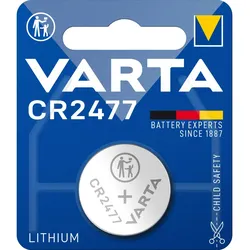 Varta CR 2477, Single-use battery, Lithium, Knopf/Münze, 3 V, 1 Stück(e), Silber